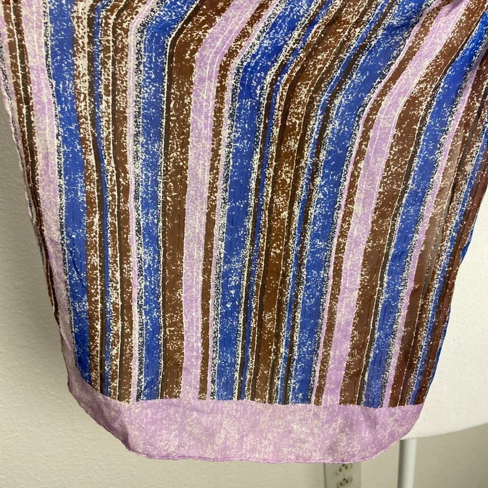Vintage Bayron Silk Scarf Lilac